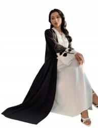 Shein Kabát Fekete Dekoratív Hímzéssel Az Ujján 38 M__M