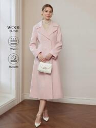  Motf Rózsaszín Kétsoros Kabát (M) (595636)