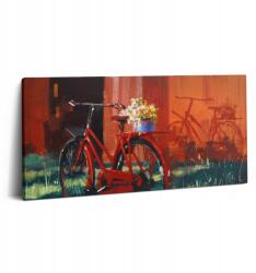Wallfluent Vászonkép Canvas Vászon Nappali Inspiráló Kerékpár Virágos Kompozíció (010030010010000051849)