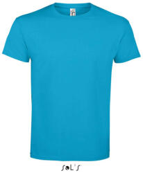 SOL'S Férfi IMPERIAL környakas rövid ujjú pamut póló, SOL'S SO11500, Aqua-2XL (so11500aq-2xl)