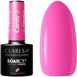 Claresa Hibrid lakk Candy 8 5G Élénk rózsaszín Magas pigmentáció (5904824262116)