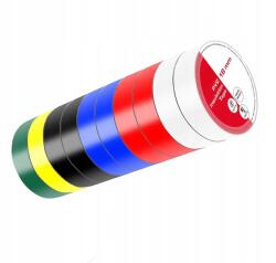 Lexton Pvc Szigetelőszalag Vízálló Színes Teljesítmény 10DB (LXSC025)