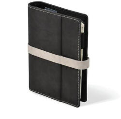 SATURNUS Kalendárium, gyűrűs, betétlapokkal, "L", műbőr, SATURNUS, "225" fekete-szürke (26SL225-003) - bestoffice