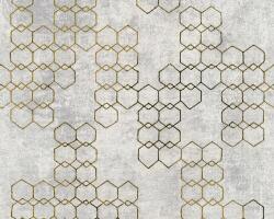 AS Creation Geometriai tapéta 3d világosszürke modern fali nappali beton (37424-4)