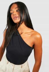 Boohoo EC41302 Aszimmetrikus Fekete Egyvállas Felső Boohoo (34) L