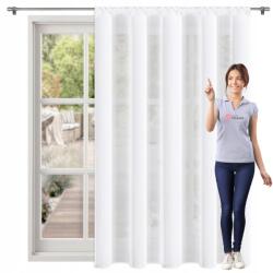 Xzhome Fátyolfüggöny Fehér Univerzális Függöny Hálószobába vagy Nappaliba 200x250T (PT-C-2x2.5)