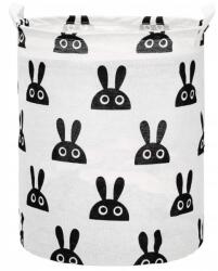 Nobo Kids Játékkosár Szennyestartó Zsák Összecsukható Tároló Rendszerező 45CM Nyuszi (4902248456815)