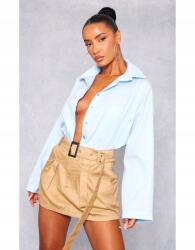 Prettylittlething Bézs Csíkos Szoknya (36) (565271)