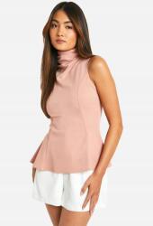 Boohoo Rózsaszín Klasszikus Sima Bő Szabású Nyitott Vállú Felső Boohoo 42
