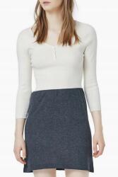 MANGO kéttónusú kötött ruha, Size S, viszkóz, pamut, poliamid, V-nyakú, mini (243449)