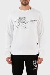 Plein Sport Vékony Fehér Nyomott Mintás Pulóver (XL) (595864)