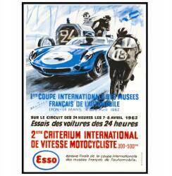  Garázs poszter Grand Prix Verseny Franciaország 50x70 (wyścigi samochodowe)