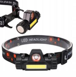 PAKO Fejlámpa 4in1 Usb Mágnessel (LAMPKA CZOŁÓWKA LATARKA CZOŁOWA 4w1 USB)