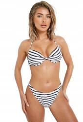 Boohoo W15107 *boohoo Kontrastos Csíkos Bikini Alsó M