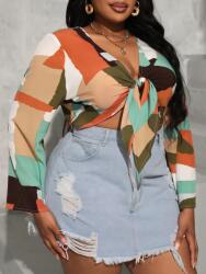 Shein XC42303 Shein Színes Kötött Hosszú Ujjú Felső (41) 46