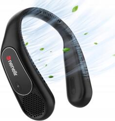 Nyakventilátor Hordozható Hűtés 360° Ultra Csendes Dnenellr Fekete (0000992310026)