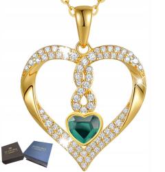 Mennica Świdnicka Nyaklánc Arany Ezüst 925 Szív Ajándék Feleségnek Cirkóniákkal Infinity