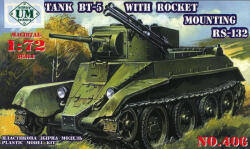 UniModels Tank BT-5 with rocket mounting RS-132 1: 72 (UMT406)