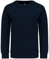 Kariban Gyermek környakas pulóver, Kariban KA475, Navy-10/12 (ka475nv-10-12)