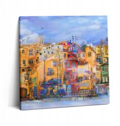 Wallfluent Vászonkép Nappaliba Nyomtatott Olajfestmény Építészet Város 60x60 (010030010270000075037)