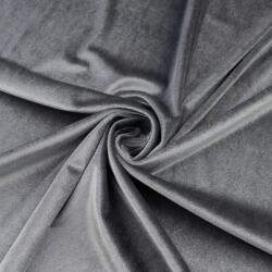 Kötött szövet Velúr Varrás anyag 0, 5mb Sima Puha Szürke 150cm (DZIANINA)