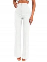 Shein Női Nadrág Elegáns Ekrü Hosszú Cipzáras M 1_B