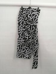 Boohoo Szatén Szoknya Fehér-fekete 38 M Aaf