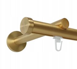 ESTAdeco Apartman Sínkarnis Alu színes sárgaréz matt biztosítótű 20 mm 150 cm (Karnisz I 20mm MOSIĄDZ 150cm SZYNA + agrafki)