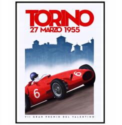  Poszter 50x70 cm Gran Premium Spanyolország Torino Retro (Plakat Retro Vintage Auta Samochód)