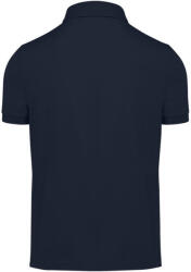 B&C modern, klasszikus stílusú, előzsugorított galléros férfi pamut póló O01, Navy-3XL (BO010411)