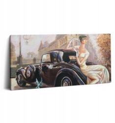 Wallfluent Vászonkép Canvas Hálószoba Dekoratív Nő Retro Stílus 100x50 cm (010030010010000075271)