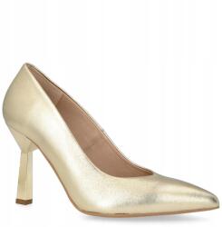 Kotyl Kontrasztos sarkú magassarkú cipő Kotyl 8509 Arany 40 (KOTYL 8509 ZŁOTY LICO)