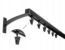 ESTAdeco Apartman Sínkarnis Alu kvadro fekete kpl béka 20 mm 300 cm (Kar I 20mm CZARNY 300cm SZYNA KWADRO żabki)