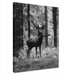 ZeSmakiem Óra 30x40 Szarvas az erdőben B&w (H4894Z_Z1D_30x40cm AZ)