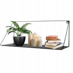 Falra Akasztható Polc Fém Fekete Loft Falra 60 cm Ipari