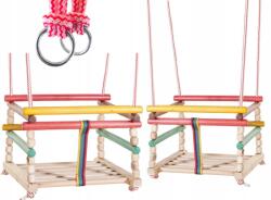 nicola. toys Színes Tömör Fa Vödörhinta Bükk Kerti 2426 (372426)