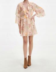 Reserved IC14203 Ruha Mintás Hosszú Ujjú Fodros Mini L