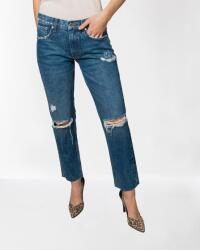 Silvian Heach Kék Szaggatott Farmer Nadrág, Size 36, lyocell, magas derék (387107)