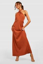 Boohoo IC24215 Boohoo Ruha Maxi Halterneck Nyitott Hát Megkötős (14) XXL