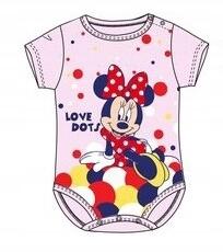 Disney rövid ujjú body Minnie 67 cm 3-6 m-es (OE0411)