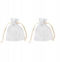 Dekorációs tasak fényes 2 db-os szett fehér