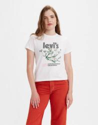 Levi's Fehér Póló Mintával, XS, 100% pamut, kerek nyakú (A22260027)