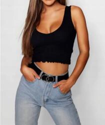 Boohoo Fekete Rövid Casual Felső Klasszikus 42XL Bcp