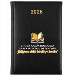 FunnyCase Könyvnaptár 2026 Önmagunk Felfedezése Darabonként Fekete Ajándék Minták (Kalendarz Czarny ODKRYWANIE SIEBIE PO KAWAŁKU)