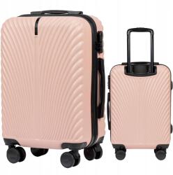 Wings Kabin méretű utazóbőrönd 4 kerékkel Abs+ kézipoggyász, nagy űrtartalom Wings (SN120-S-PINK)