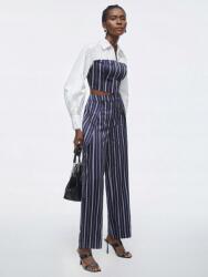 Shein XC36111 Shein Elegáns Csíkos Nadrág Széles Magas Derekú XXL