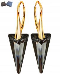 Mennica Świdnicka Fülbevaló Arany Lógó Angol Kapcsos Kristály Spicc Hosszú Feleség