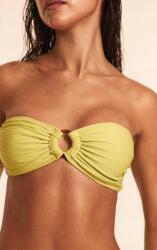 Prettylittlething Texturált Bikini Felső, zöld, Size 42, 95% poliészter