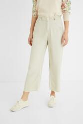 Desigual Bézs Egyenes Hímzett Nadrág (40) (21SWPN03_1001)