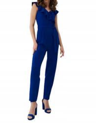 Mohito Elegáns Kobaltkék Overál, fodros zsebekkel, Size 36, 95% poliészter